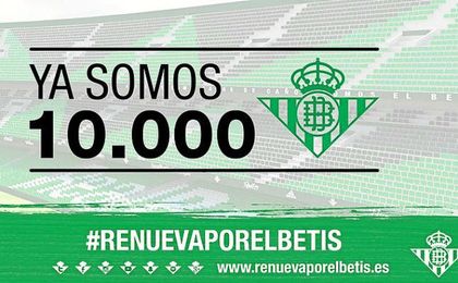 El Betis alcanza ya los 10.000 abonados El Betis alcanza ya los 10.000 abonados