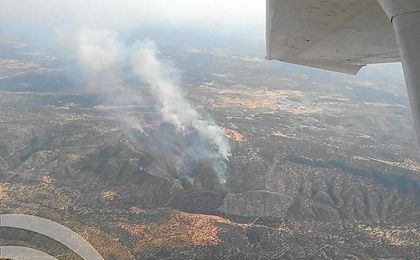 Imagen del incendio de Alanís. Imagen del incendio de Alanís.