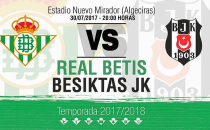 El Betis jugará ante Valladolid y Besiktas el 29 y 30 de julio El Betis jugará ante Valladolid y Besiktas el 29 y 30 de julio