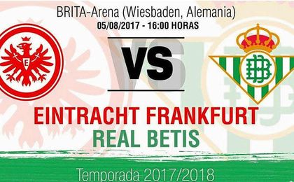 Nuevo amistoso para el Betis ante el Eintracht de Frankfurt Nuevo amistoso para el Betis ante el Eintracht de Frankfurt
