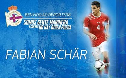 El Deportivo ficha al defensa suizo Fabián Schär. El Deportivo ficha al defensa suizo Fabián Schär.