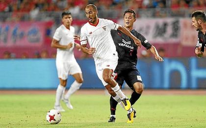 Pizarro, en uno de los amistosos en Japón. Pizarro, en uno de los amistosos en Japón.