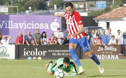3-2: El Sporting, con mucho gol, sorprende al Eibar en Villaviciosa 3-2: El Sporting, con mucho gol, sorprende al Eibar en Villaviciosa