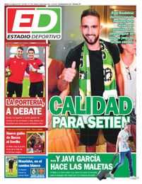La portada de ESTADIO Deportivo del martes La portada de ESTADIO Deportivo del martes