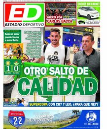 La portada de ESTADIO Deportivo del domingo La portada de ESTADIO Deportivo del domingo