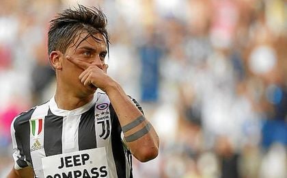 Dybala lo celebró con este gesto. Dybala lo celebró con este gesto.