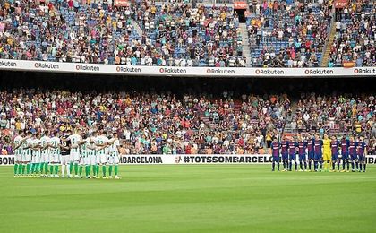 Momentos previos al partido. Momentos previos al partido.