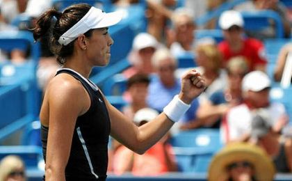 Garbiñe sigue con paso firme. Garbiñe sigue con paso firme.