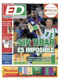 La portada de ESTADIO del lunes La portada de ESTADIO del lunes