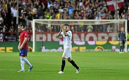 Parece que Jovetic se despidió del Sánchez-Pizjuán para siempre. Parece que Jovetic se despidió del Sánchez-Pizjuán para siempre.