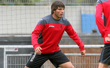 Lluiz López, en una sesión del primer equipo. Lluiz López, en una sesión del primer equipo.