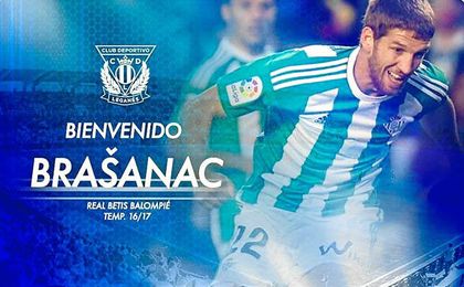 Oficial: Brasanac, cedido al Leganés Oficial: Brasanac, cedido al Leganés