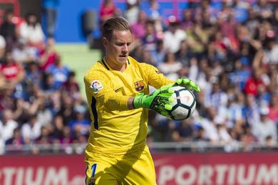 Ter Stegen, centenario con el Barcelona Ter Stegen, centenario con el Barcelona