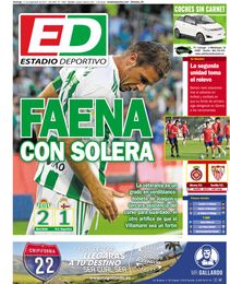La portada de ESTADIO de este domingo La portada de ESTADIO de este domingo