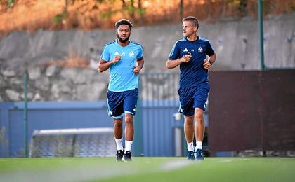Amavi, ejercitándose al margen con el Olympique de Marsella. Amavi, ejercitándose al margen con el Olympique de Marsella.