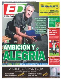 La portada de ESTADIO Deportivo de este sábado La portada de ESTADIO Deportivo de este sábado
