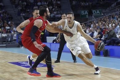 93-65. Causeur y Randolph refulgen en una gris victoria del Madrid 93-65. Causeur y Randolph refulgen en una gris victoria del Madrid