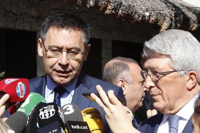 Bartomeu: "Los jugadores están muy concentrados en el partido" Bartomeu: "Los jugadores están muy concentrados en el partido"