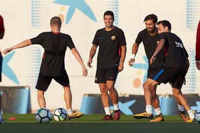 El Barça se entrena para preparar la tercera jornada de la Champions contra el Olympiacos El Barça se entrena para preparar la tercera jornada de la Champions contra el Olympiacos