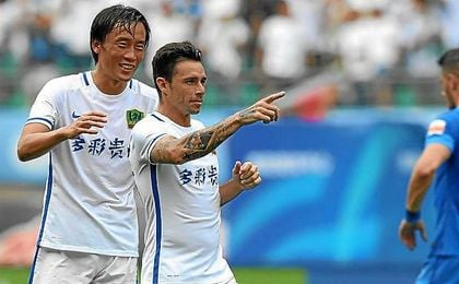 Rubén Castro ha firmado seis goles con el Guizhou. Rubén Castro ha firmado seis goles con el Guizhou.