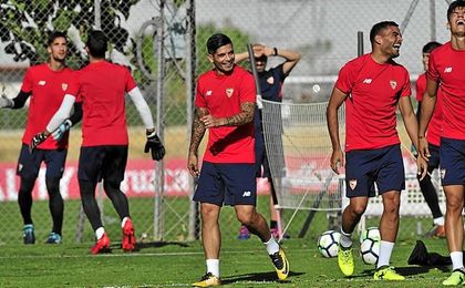Sampaoli sigue tirando del Sevilla en sus listas. Sampaoli sigue tirando del Sevilla en sus listas.