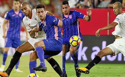N´Zonzi y Pizarro jugaron en paralelo ante el Leganés. N´Zonzi y Pizarro jugaron en paralelo ante el Leganés.