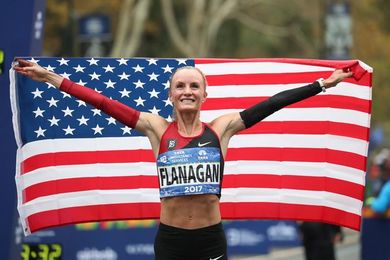 Shalane Flanagan, la primera estadounidense en 40 años que gana en Nueva York Shalane Flanagan, la primera estadounidense en 40 años que gana en Nueva York