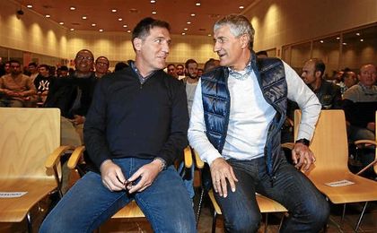 Berizzo y Setién, la semana pasada en un acto de la RFAF. Berizzo y Setién, la semana pasada en un acto de la RFAF.