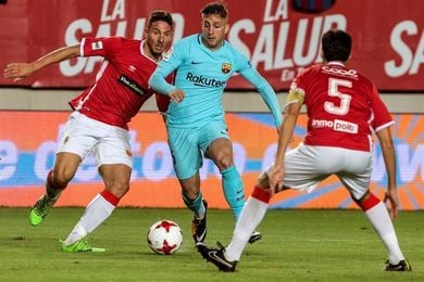 El Murcia irá al Camp Nou "con ilusión y ganas de competir", según Salmerón El Murcia irá al Camp Nou "con ilusión y ganas de competir", según Salmerón