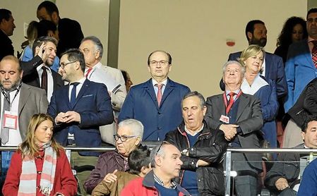 Imagen del palco del Sánchez-Pizjuán, antes del Sevilla-Cartagena. Imagen del palco del Sánchez-Pizjuán, antes del Sevilla-Cartagena.