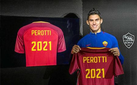 Perotti renueva con la Roma Perotti renueva con la Roma