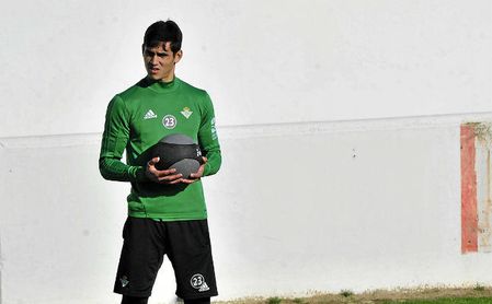 Mandi, durante un entrenamiento. Mandi, durante un entrenamiento.