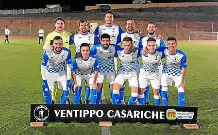 En la imagen, once del Ventippo en un encuentro de la presente Liga. En la imagen, once del Ventippo en un encuentro de la presente Liga.