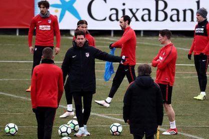El Atlético ya mira al Lokomotiv con la única baja de Savic El Atlético ya mira al Lokomotiv con la única baja de Savic