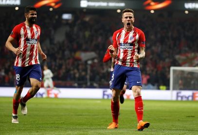3-0. El Atlético acomoda el pase a cuartos de la Liga Europa 3-0. El Atlético acomoda el pase a cuartos de la Liga Europa
