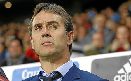 Lopetegui durante un partido de la Selección Lopetegui durante un partido de la Selección