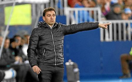 Garitano, durante un partido en Butarque. Garitano, durante un partido en Butarque.
