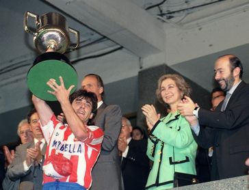 Futre sintió "pánico" cuando le hicieron capitán del Atlético de Madrid Futre sintió "pánico" cuando le hicieron capitán del Atlético de Madrid