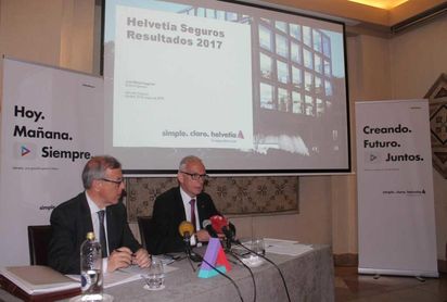 Helvetia Seguros incrementa en 2017 su beneficio en un 12,5% Helvetia Seguros incrementa en 2017 su beneficio en un 12,5%
