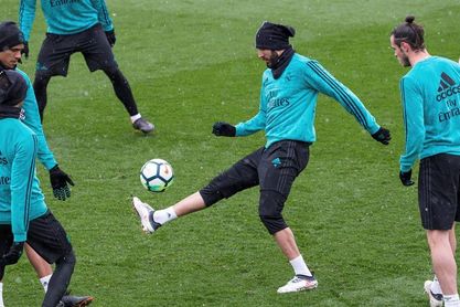 Ocho jugadores participan en el tercer entrenamiento de la semana del Madrid Ocho jugadores participan en el tercer entrenamiento de la semana del Madrid