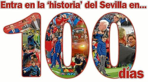 Montella entra en la 'historia' del Sevilla en 100 días Montella entra en la 'historia' del Sevilla en 100 días
