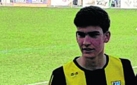 Álex Ribera, antes de debutar con el Villafranco ante La Liara. Álex Ribera, antes de debutar con el Villafranco ante La Liara.