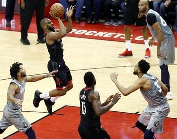 102-82. Paul y Green arrollan a los Timberwolves con su ataque 102-82. Paul y Green arrollan a los Timberwolves con su ataque