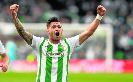 Sergio León es el máximo goleador del equipo verdiblanco esta temporada. Sergio León es el máximo goleador del equipo verdiblanco esta temporada.