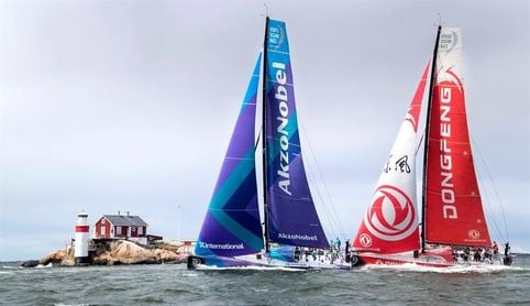 El ´Dongfeng´, aún líder, resiste el fuerte ataque del ´Mapfre´, ya segundo El ´Dongfeng´, aún líder, resiste el fuerte ataque del ´Mapfre´, ya segundo