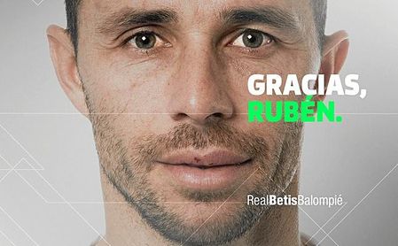 Con esta imagen ha anunciado el Betis la despedida de Rubén Castro. Con esta imagen ha anunciado el Betis la despedida de Rubén Castro.