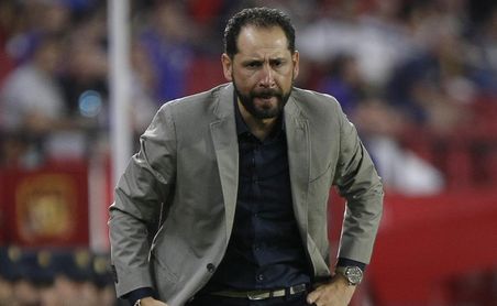 Pablo Machín, conductor de la nave del Sevilla FC en Europa. Pablo Machín, conductor de la nave del Sevilla FC en Europa.