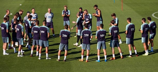 El Barça ya trabaja con todos sus internacionales El Barça ya trabaja con todos sus internacionales