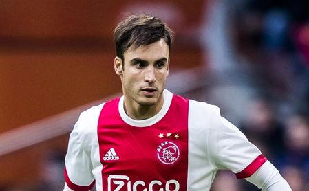 Nicolás Tagliafico durante un partido con el Ajax. Nicolás Tagliafico durante un partido con el Ajax.
