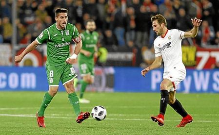 Gabriel Pires, en el partido de Copa frente al Sevilla en el Sánchez-Pizjuán. Gabriel Pires, en el partido de Copa frente al Sevilla en el Sánchez-Pizjuán.